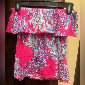 Lilly Pulitzer strapless top!